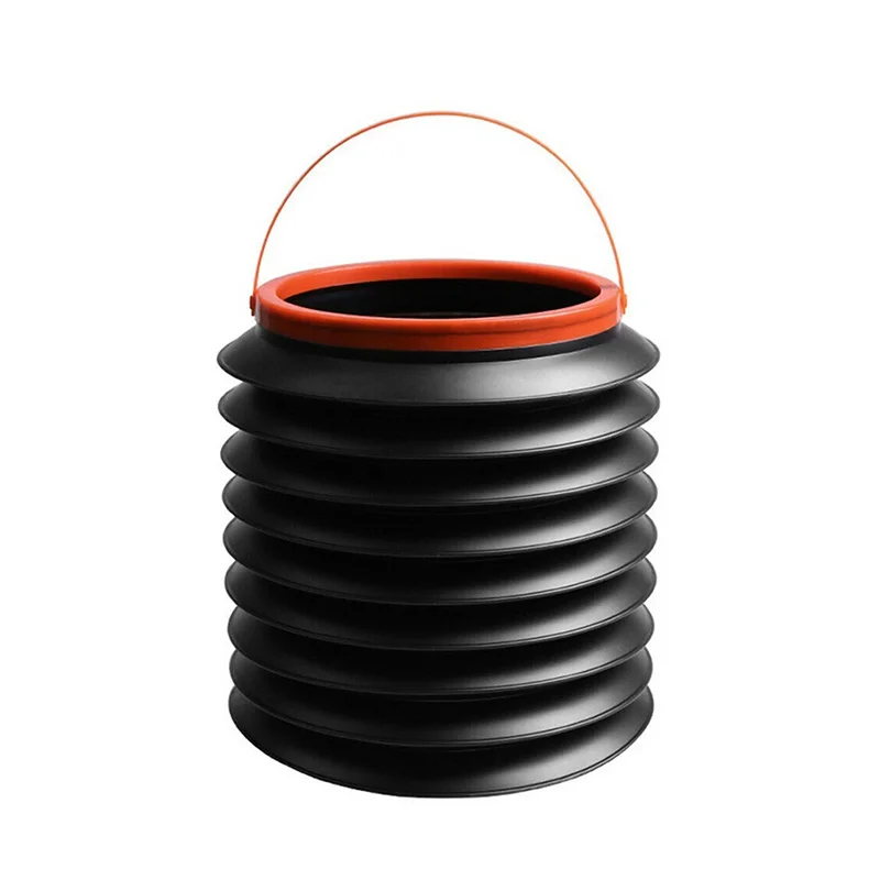 1pcs car trash bin Автомобильное Мусорное ведро, многофункциональное выдвижное автомобильное ведро для хранения, портативное ведро для рыбалки на открытом воздухе, ведро для воды, складное Автомобильное Мусорное ведро - Название цвета: 1pcs car trash bin