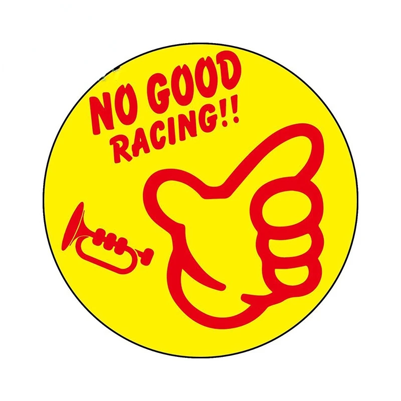 

Creative Decals NO GOOD Track Racing Plates Car Sticker Yacht Phone Bumper Window Trunk Decal JTR Scratch-proof Decor KK13x13cm
