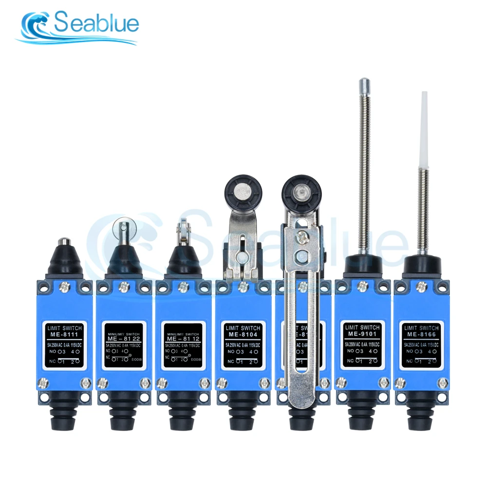 

ME-8108 8104 8107 8122 8166 8111 8112 9101 Limit Switch Rotary Adjustable Roller Lever Arm AC 250V 5A Mini Limit Switch