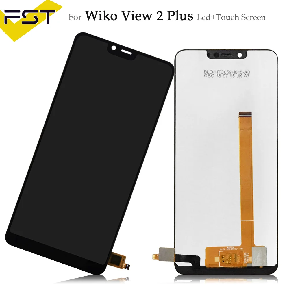 Black View 2 Plus Для Wiko View 2/View 2 Pro/View 2 Plus ЖК-дисплей+ сенсорный экран дигитайзер Аксессуары для мобильных телефонов+ Инструменты - Цвет: Black View 2 Plus