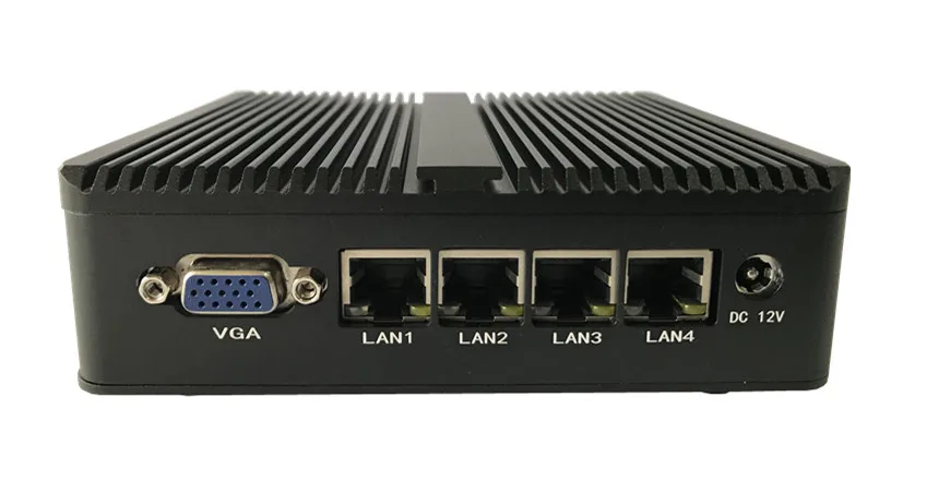 Безвентиляторный мини ПК Pfsense J1900 Четырехъядерный 4 * Intel WG82583 гигабитная Lan