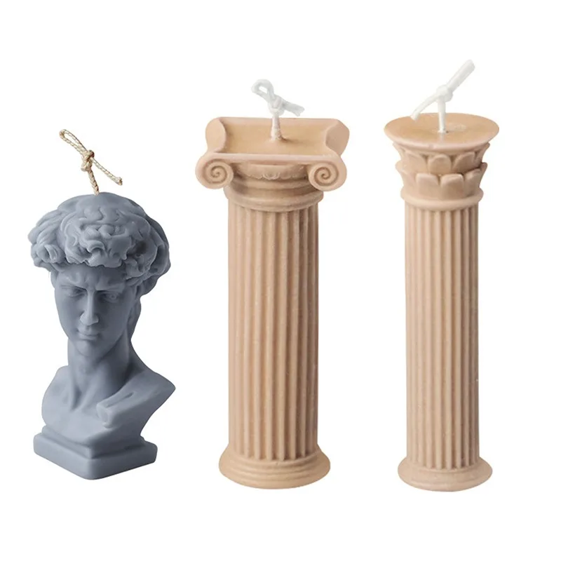 3D креативная художественная фигурка портрет ароматерапия свеча силиконовая