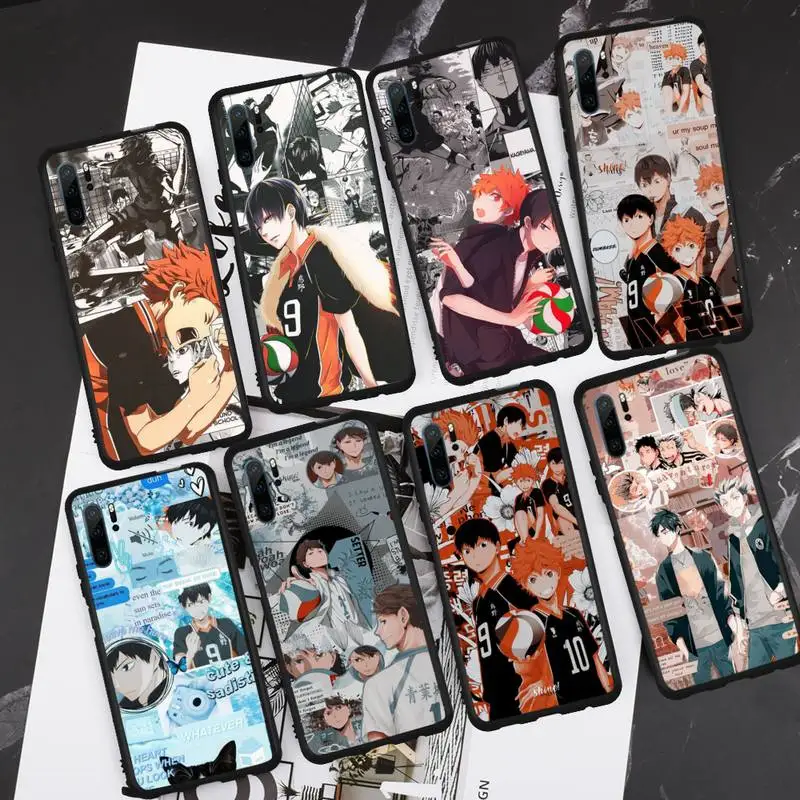 

Haikyuu anime cartoon cute Phone Case For Huawei honor Mate P 9 10 20 30 40 Pro 10i 7 8 a x Lite nova 5t Soft Shell Cover