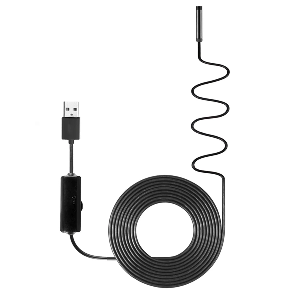

2/5/10m HD 1280*960 Endoscope Borescope Inspection Camera Built-in 8pcs LEDs 8mm Lens IP67 Waterproof USB Endoscope