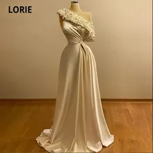 LORIE – robe de soirée africaine en Satin, asymétrique épaule dénudée, ligne a, robe de bal élégante, formelle, sur mesure, robes de soirée de célébrités, 2021  (4)