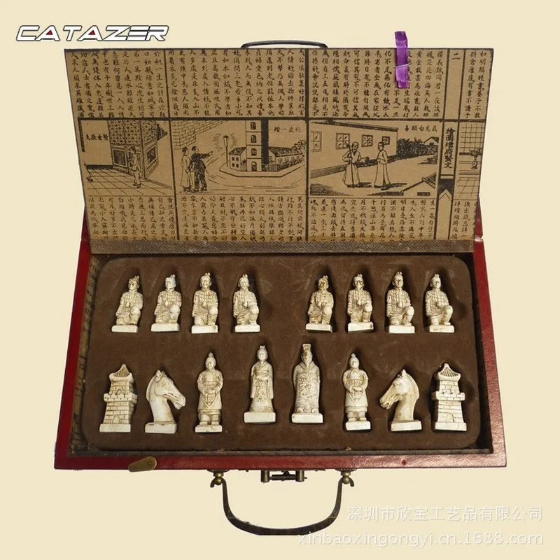 

Wooden Antique Chinese Chess Pieces Set Board Game Family Leisure Toys Chinese Chess Board Game Chess Set Adult Birthday Gift