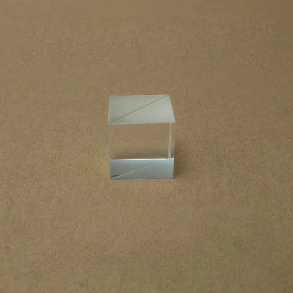 Optical Glass Glued Triangular Prism beam Splitter 15*15*15mm 2:8 Splitting Cube Mitsubishi Mirror splitting prism | Инструменты