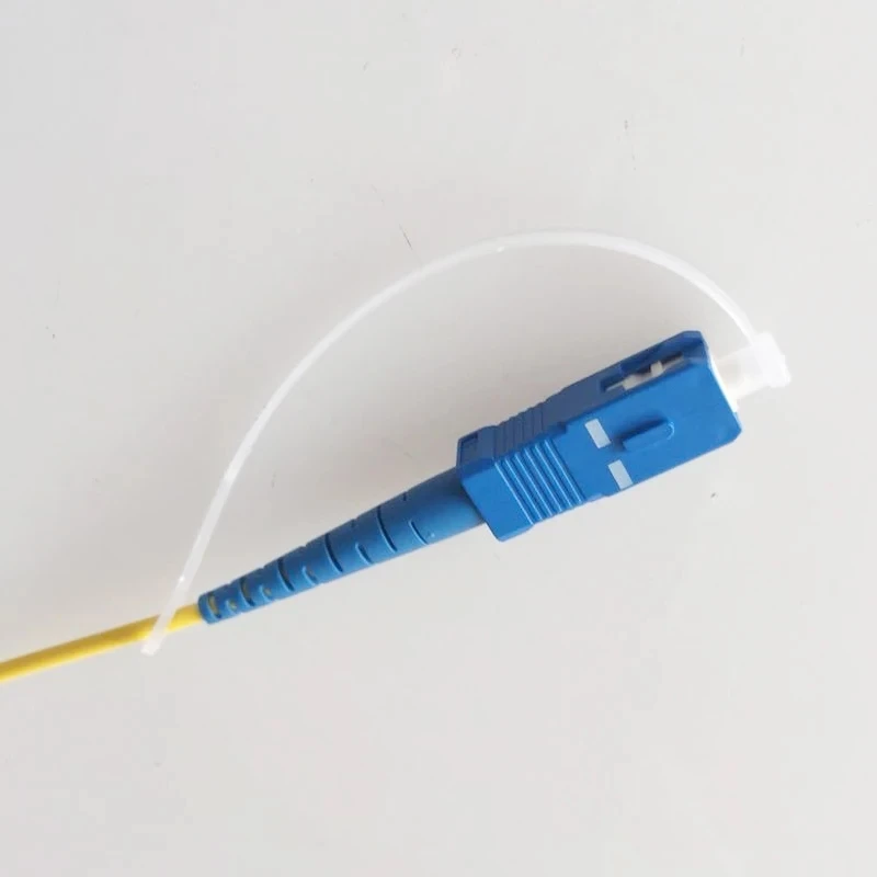 SC 2.5mm dust cap 1000 шт длинный SC пылезащитный колпачок для SC ST FC волоконно-оптический разъем LC пылезащитный чехол длинная цепь хвост Пластик Прозрачный - Цвет: SC 2.5mm dust cap