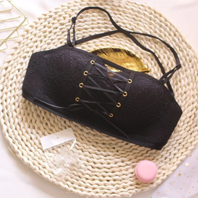 

Women Underwear Non-slip Sexy Strapless Bra Nylon Comfortable Underwear Push Up Bra Invisible Bra Soft Fashion Lace Clothes