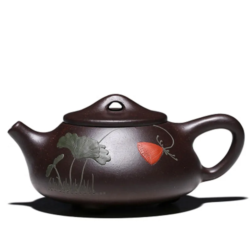 Hot Sale Zisha Tea Set Factory Direct Custom Authentic Yixing Teapot Stone Scoop Black Gold Sand Raw Ore | Дом и сад