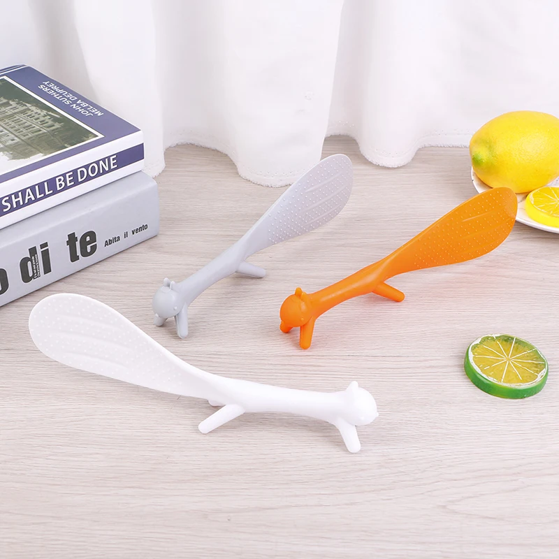 

Cartoon Rice Spoon Cute Squirrel Shaped Ladle Non Stick Rice Soup Spoon