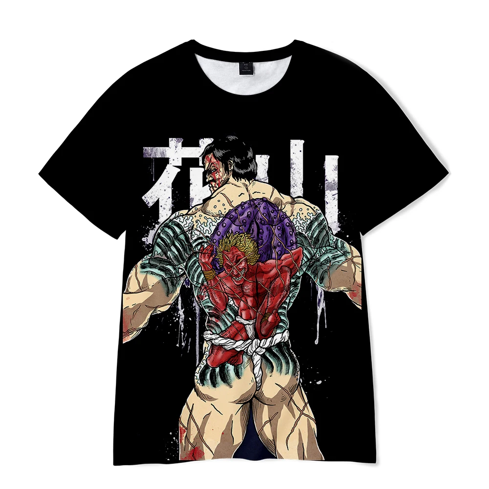

Baki The Grappler 3D Printed T-Shirt Anime Comic Fashion Streetwear Men Women Harajuku Oversized T Shirt HipHop Tees Tops Unisex