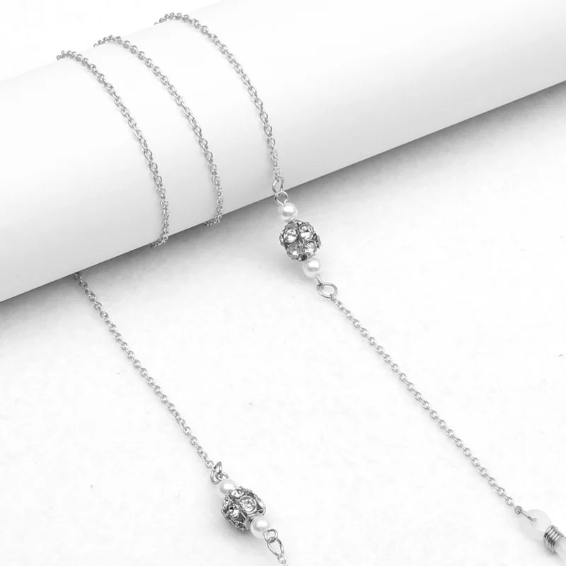 

Fashion Sunglasses Masking Chains For Women Acrylic Pearl Crystal Eyewear Chains Lanyard Glasses Cord Holder Neck Strap Jewelry