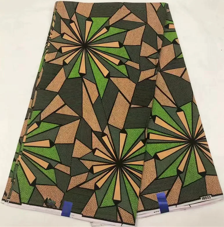 Java восковая печатная ткань Африканская восковая печатная ткань африканская ткань для платья 6 ярдов Хлопок Анкара ткань для лоскутного LJ-B2