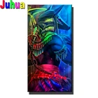 Набор для алмазной вышивки египет анубис, алмазная 3d вышивка Бога, Круглая Мозаика, набор с египетскими символами 5d сделай сам, домашний декор