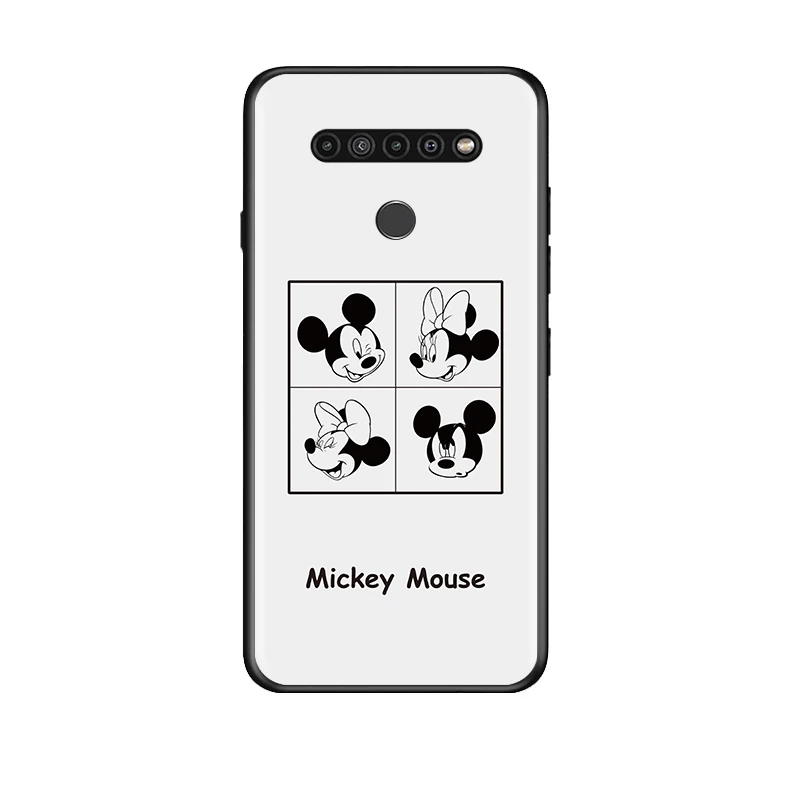 

Mickey black and white for LG G8 G8S G8X V30 V35 V40 V50 V60 ThinQ Q60 K40 K50 K30 K41 K51 K61 K71 K92 Black Phone Case