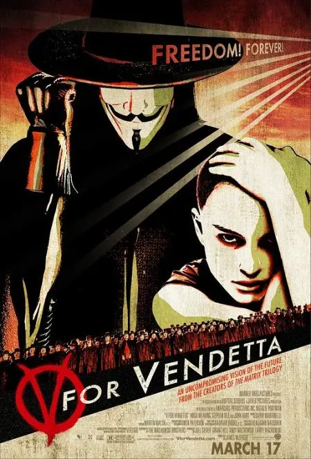 V значит вендетта (2006) фильм Классический плакат винтажные декоративные Ретро