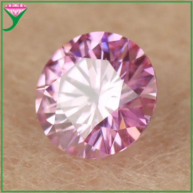 Распродажа, камень с муассанитом розового цвета круглой формы 6А класса 1ct6,5 мм, незакрепленные лабораторные драгоценные камни для сертификата GRA,тестер