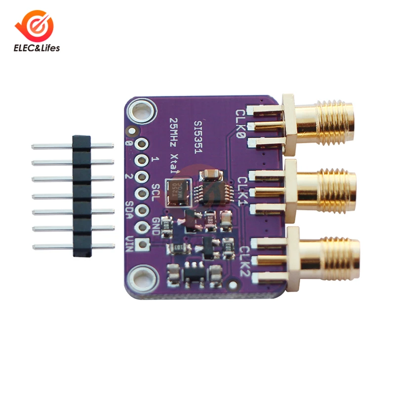 Генератор сигналов Si5351A SI5351 I2C генератор с GY-SI5351 высокочастотный прямоугольных
