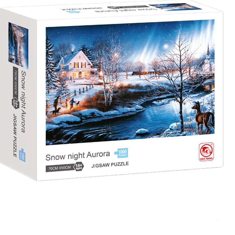 1000 Pieces Starry Sky Architecture Puzzle Landscape Educational Toys Christmas Gifts | Игрушки и хобби