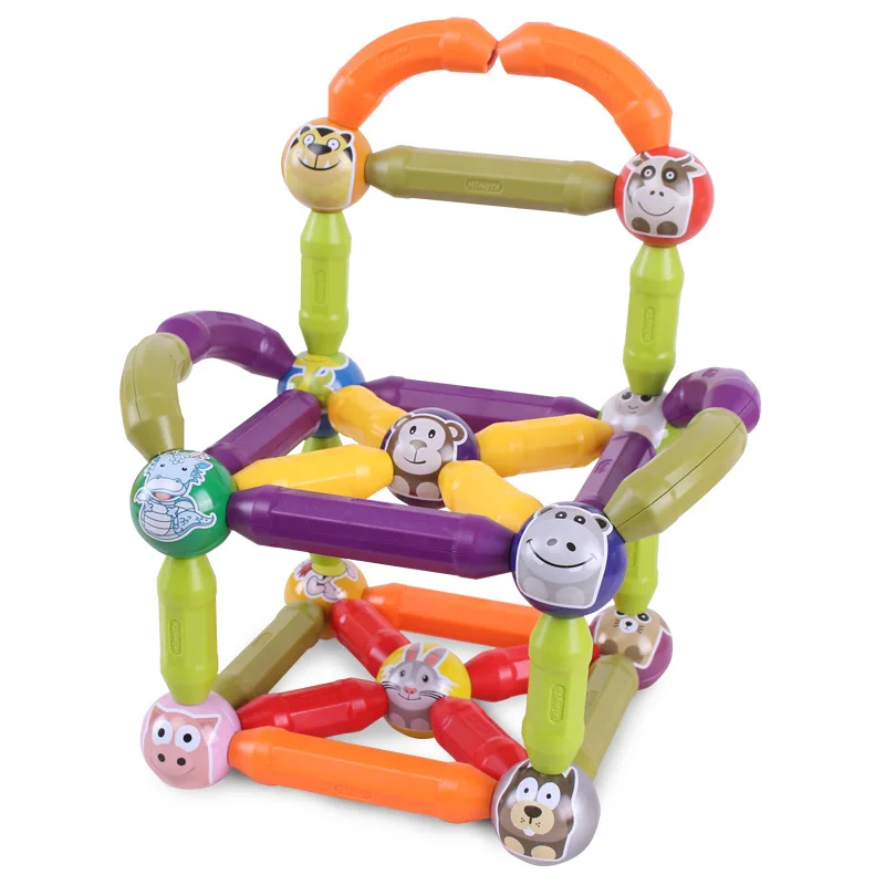 38 76 шт. магнитные брусья игрушка сделай сам для детей Магнитный конструктор