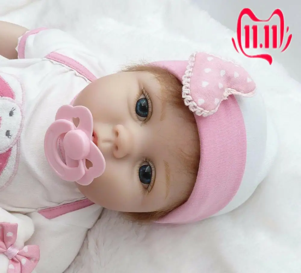 2 шт. 22 ''Близнецы ручной работы Reborn Baby Dolls мальчик+ девочка Силиконовые Reborn игрушки для новорожденных детей Bebe Reborn