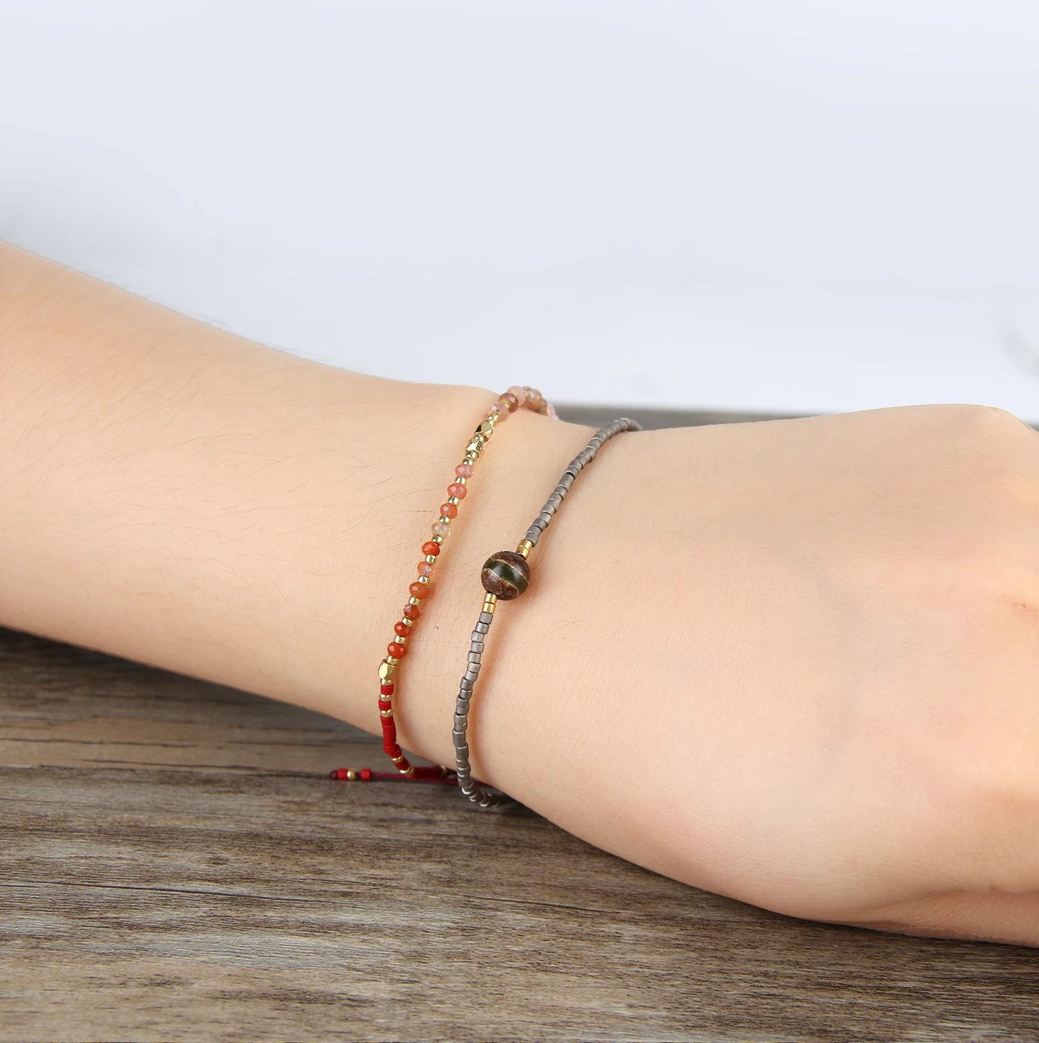 

New Agate Eye Beads Pendant Wrap Bracelet Pulseras Handmade Friendship Miyuki Bracelets Colors Adjustable Jewelry