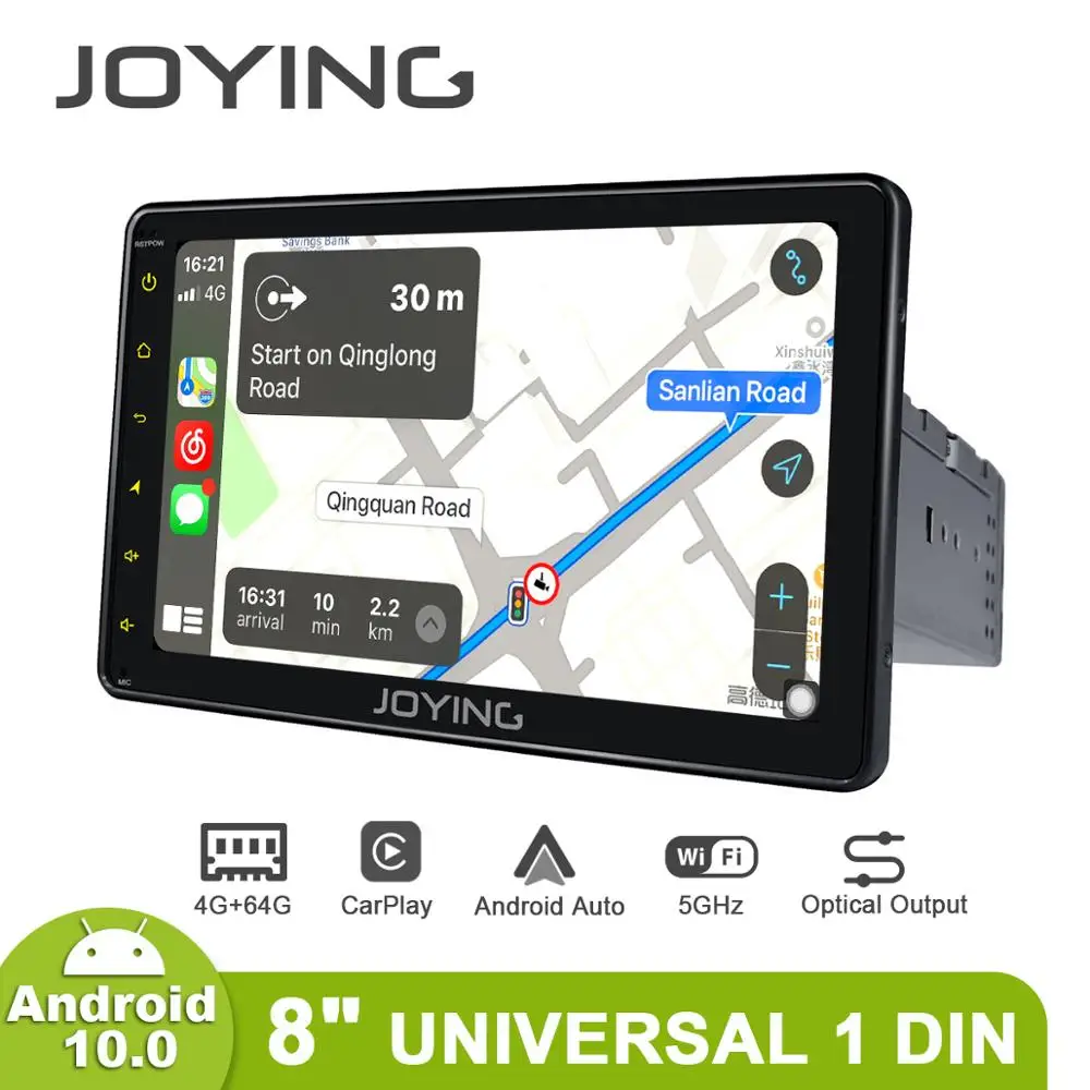 Автомобильное радио 1 din универсальное 8 "IPS 1280*720 4 Гб RAM + 64 ROM Стерео Авторадио GPS