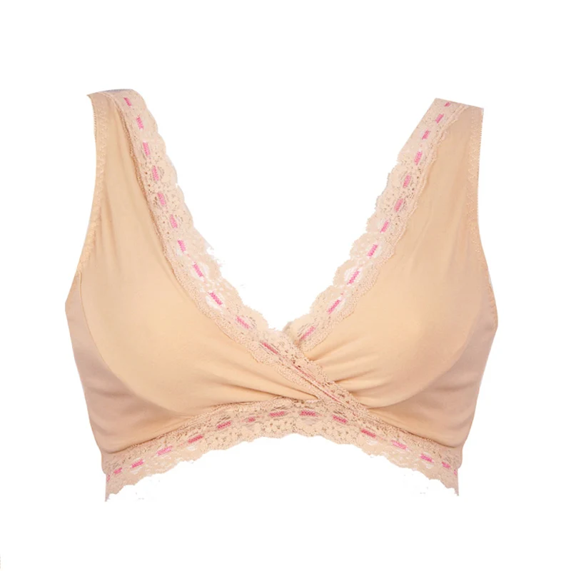 Женский бюстгальтер для кормления хлопковый лифчик без косточек большие