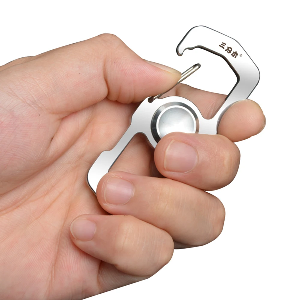 Многофункциональный Карабин брелок с шапочкой для снятия стресса подъемник