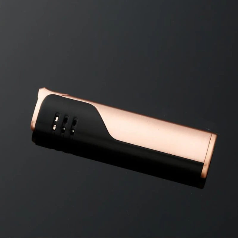 

Cigar Lighter Smoking Set Creative Inflatable Straight Into The Blue Flame Metal Windproof Cigarette Lighter Lighters Smoking