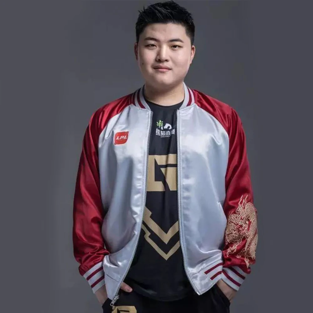 S8 LOL MSI LPL Team Uniform RNG IG EDG Uzi Xiaohu Ming Theshy Rookie Varsity Jackets Embroidery Dragon Women Men College Coats