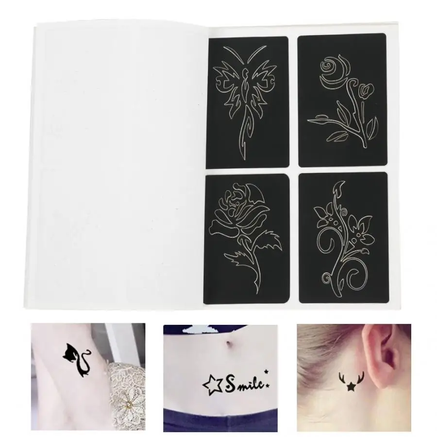 Трафареты для татуировок с 169 узорами полуперманентный маленький рисунок