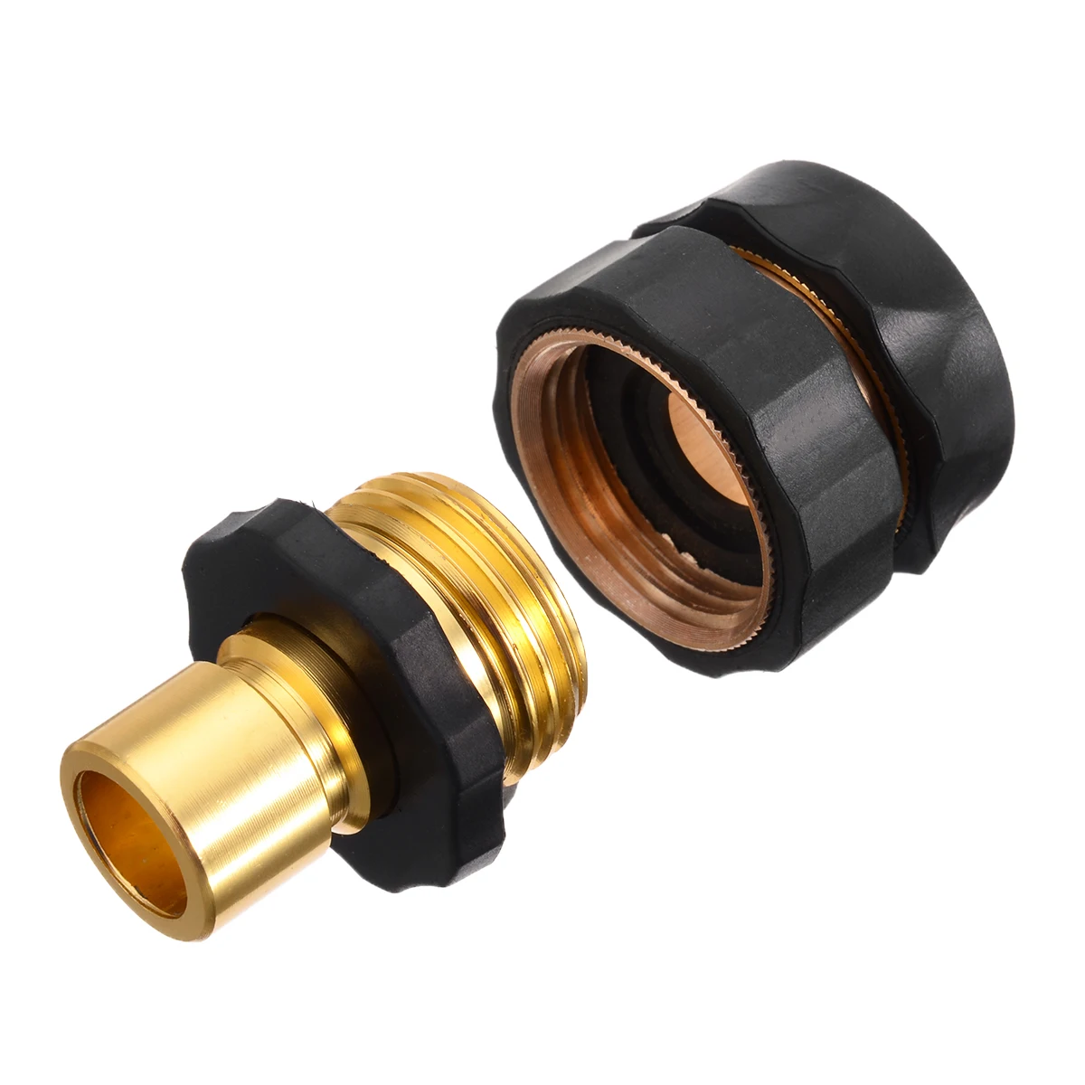 

1 Pair Universal Garden Hose Quick Garden Water Connect Set Pure Brass Hose Tap Connector Adapter