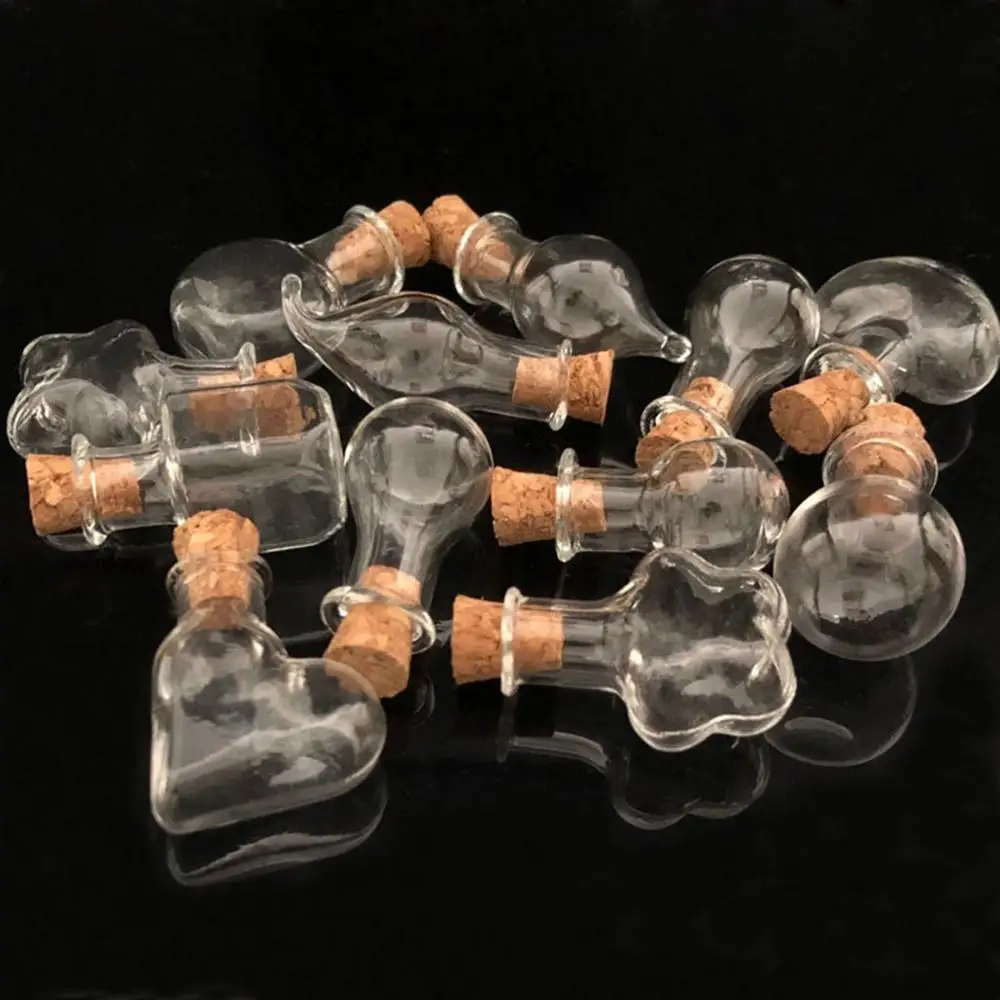 5 шт. пробковый ограничитель маленькая пустая стеклянная бутылка маленькие