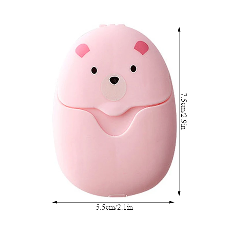 

Disposable Soap Paper Cute 50pcs Soap Paper Box Mini Portable Soap Scented Slice Camping Washing Hands Clean Outdoor Travel