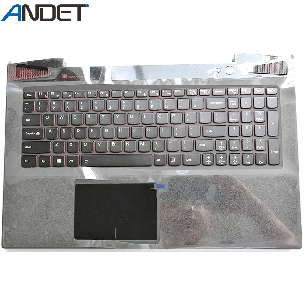 Новый оригинальный Упор для рук Lenovo IdeaPad Y50 70 верхняя крышка US клавиатура