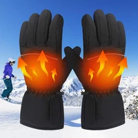 40 55celsius winter electric heated gloves windproof cycling warm heating touch screen usb powered heated gloves christmas gift