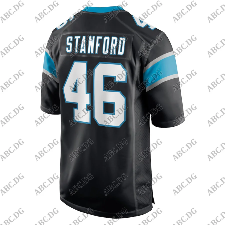 

Customized Stitch American Football Jersey Men Women Kid Youth Carolina Julian Stanford Black Game Jersey