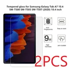 Защитное стекло для Samsung Galaxy Tab A7, 10,4 дюйма, T500, T505, 2020, SM-T500, T505, T507, 2 шт.