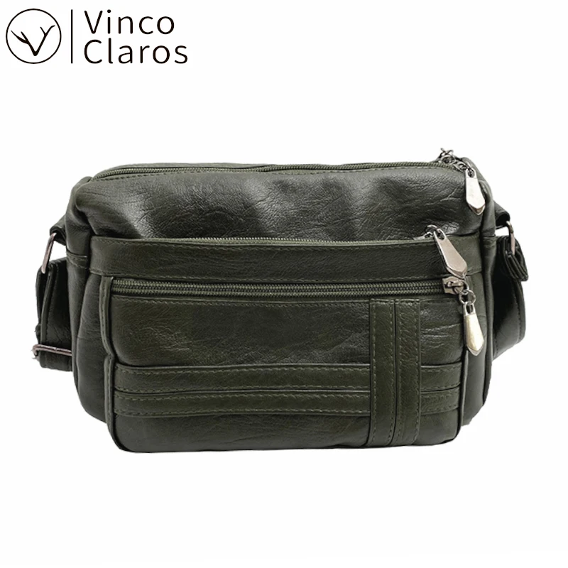 

Женская сумка через плечо, из кожи, с большой емкостью