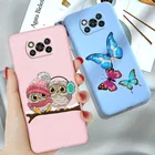 Чехол для телефона POCO X3 PRO, мягкий силиконовый матовый ТПУ Для Xiaomi POCO X3 NFC X 3 PRO, милый мультяшный чехол