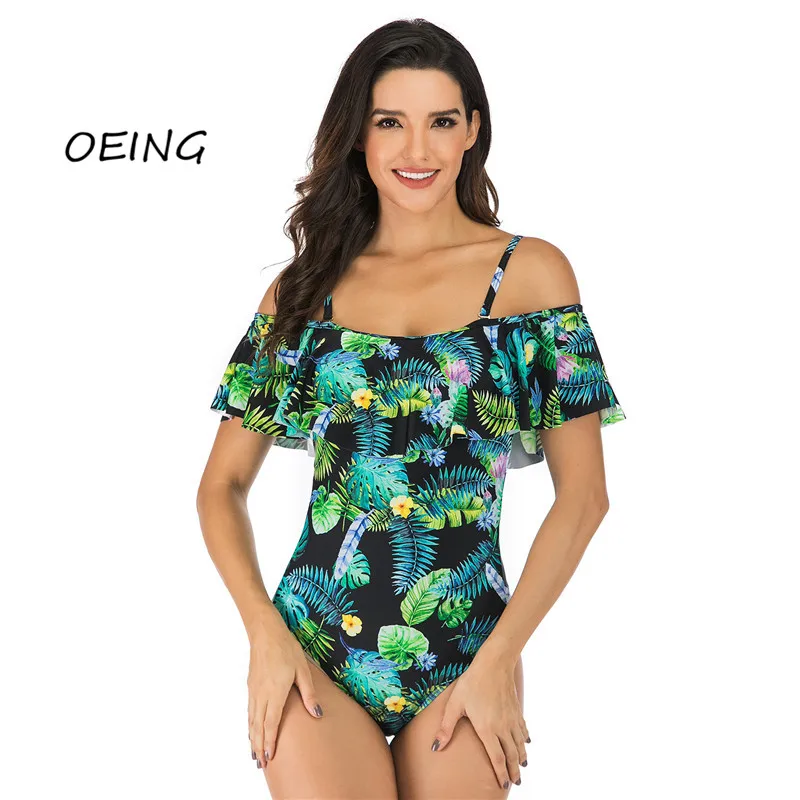 

Jump Suits for Women Vintage Print Womens Swimsuit 2021 Summer Sexy Bathing Suits Swimming Suit for Women