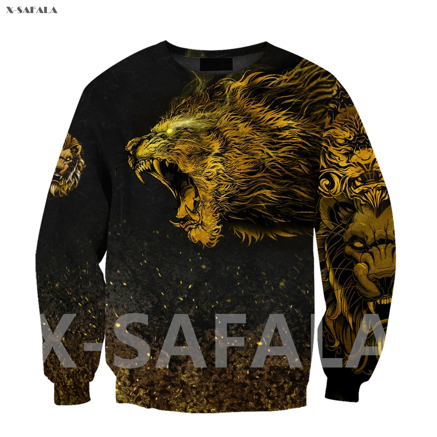 

King Lion Tattoo 3D Over Printed Hoodie Man Women G17 Pullover Tracksuit Outwear Zipper Sweatshirt Casual Harajuku