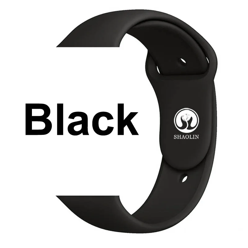 Black Сменный спортивный ремешок для 38 мм apple watch Series1234 5 42 мм браслет на запястье ремешок для apple watch Sports Edition мягкий - Цвет: Black