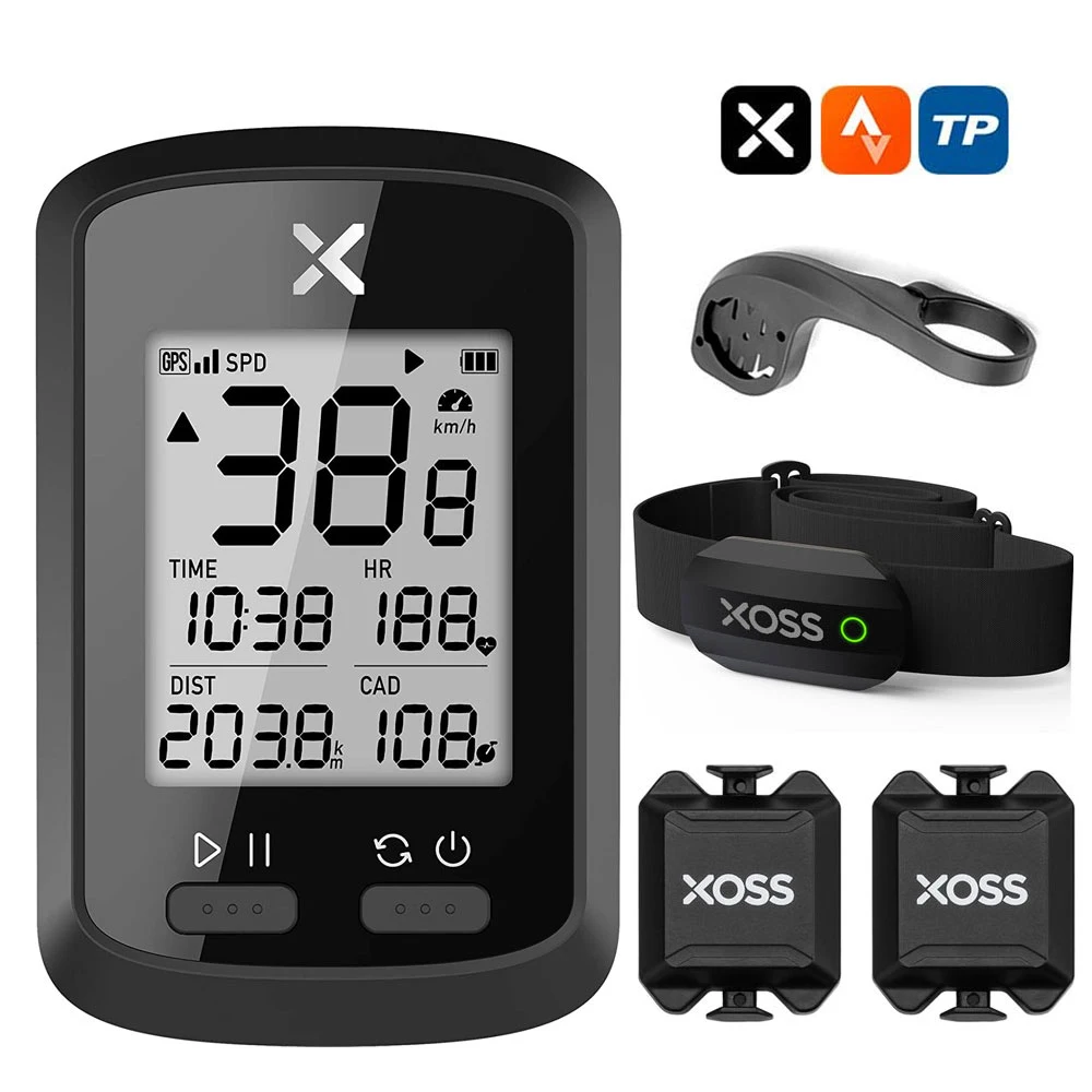 

XOSS G+ Bicycle Computer Wireless Bike Speedometer Bluetooth ANT+ Cadence Sensor Heart Rate Monitor For Bryton IGPSPORT Odometer