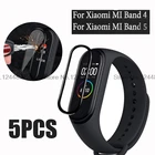 5 шт. 3D полное изогнутое мягкое закаленное стекло для Xiaomi Mi Band 4 5 Взрывозащищенная Защита экрана для Mi Band 6 5 защитная пленка