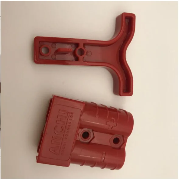 600V 50A gray red SB50 Plug Connector Pole copper Contacts Solar Panels Battery T Handle Anti dust cover with 8 AWG terminal | Автомобили