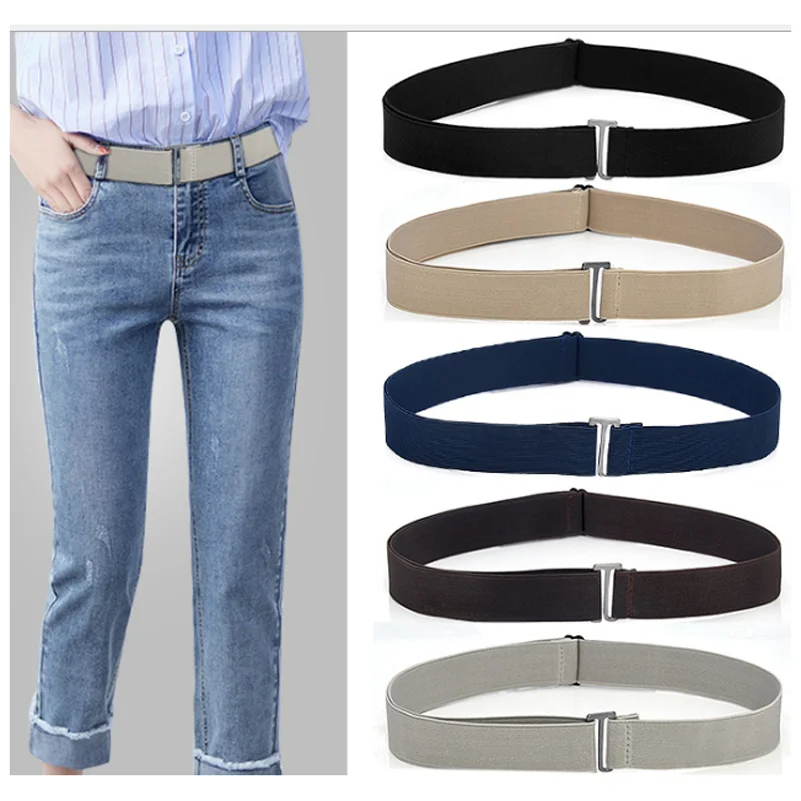 

Elastic Belts for Women & Men Adjustable Stretch Belts