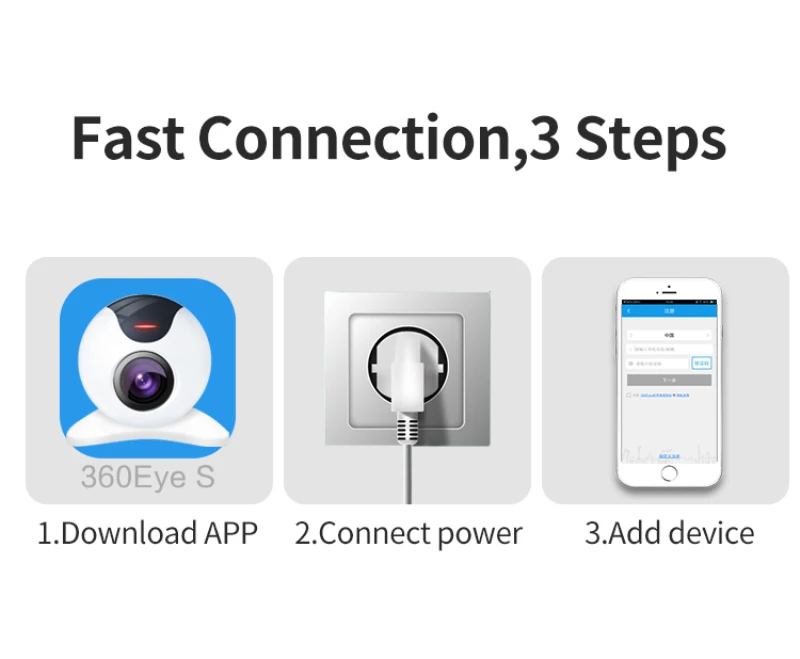 Купольная беспроводная камера видеонаблюдения PTZ IP Wi Fi 1080P ИК 4 кратный цифровой